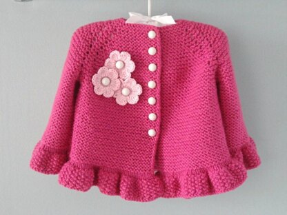 Baby Dress Baby Cardigan 0 - 12 months Baby Set by Elena Mitchell