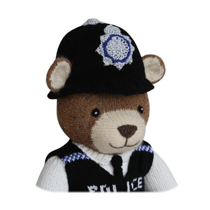 Police Officer Knit a Teddy Knitting pattern by Knitables LoveCrafts