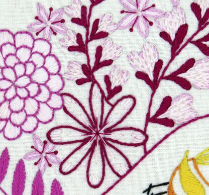 Stitchdoodles Love Blooms Hand Embroidery Pattern