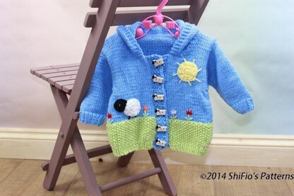 286- Spring Scene Jacket Knitting Pattern #286