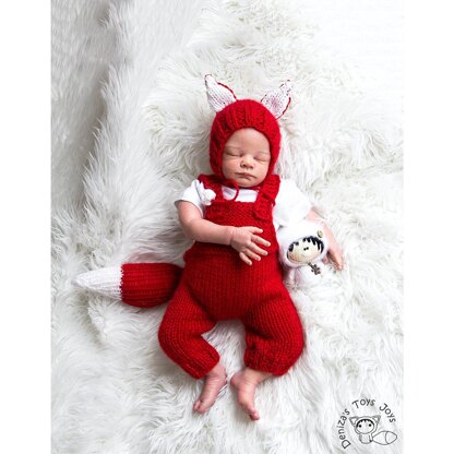 Fox baby romper and hat