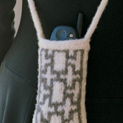 Felted Cell Phone Tote in Imperial Yarn Columbia - P112 (Downloadable PDF)