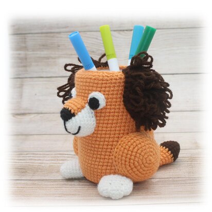 Dog Pencil Holder Crochet Pattern