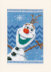 Vervaco Greeting Card Kit Disney Elsa, Olaf&Anna Set Of 3 Cross Stitch Kit