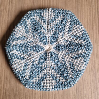 Mosaic Snowflake Beret
