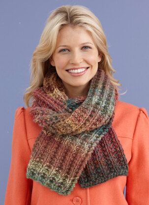 Mistake Rib Scarf in Lion Brand Amazing - L20134C