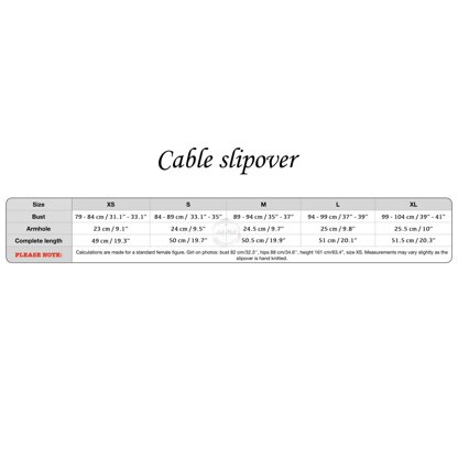 Women’s cable slipover