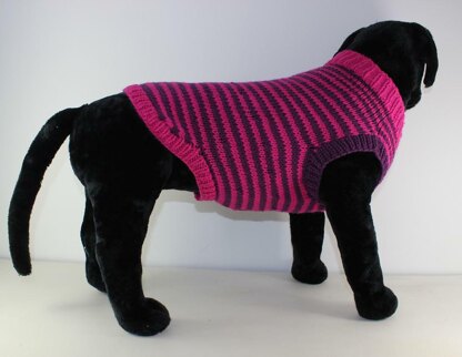 Chunky Stripe Dog Coat