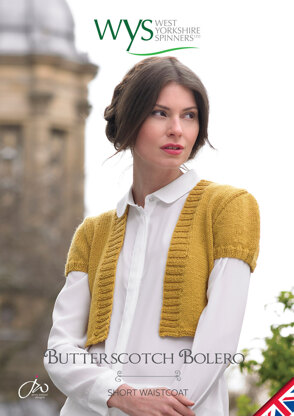 Butterscotch Bolero in West Yorkshire Spinners Aire Valley DK - Downloadable PDF