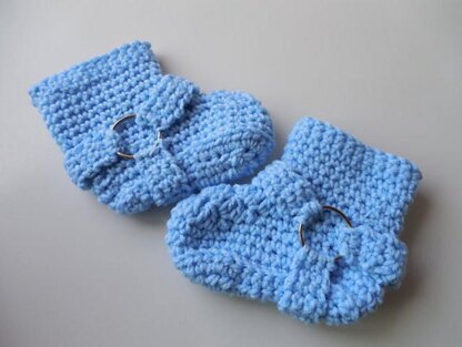 Biker Baby Booties