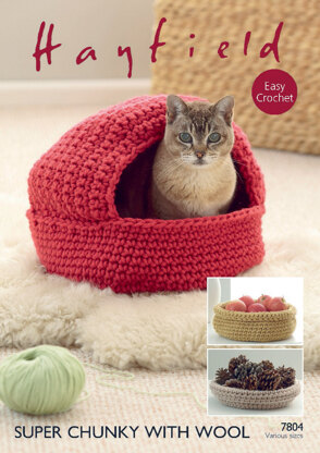 Baskets in Hayfield Super Chunky With Wool - 7804- Downloadable PDF