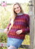 Ladies Sweater and Tunic Knitted in King Cole Autumn Chunky - 5816 - Downloadable PDF