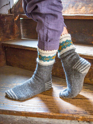 Edelweiss Sock in Berroco Ultra Alpaca Light