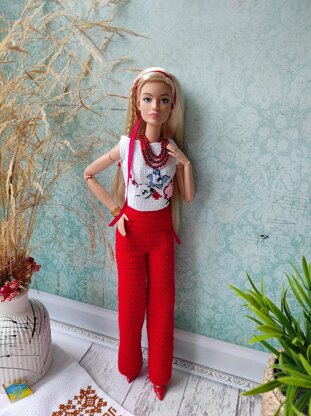 PDF Crochet pattern - Barbie pants