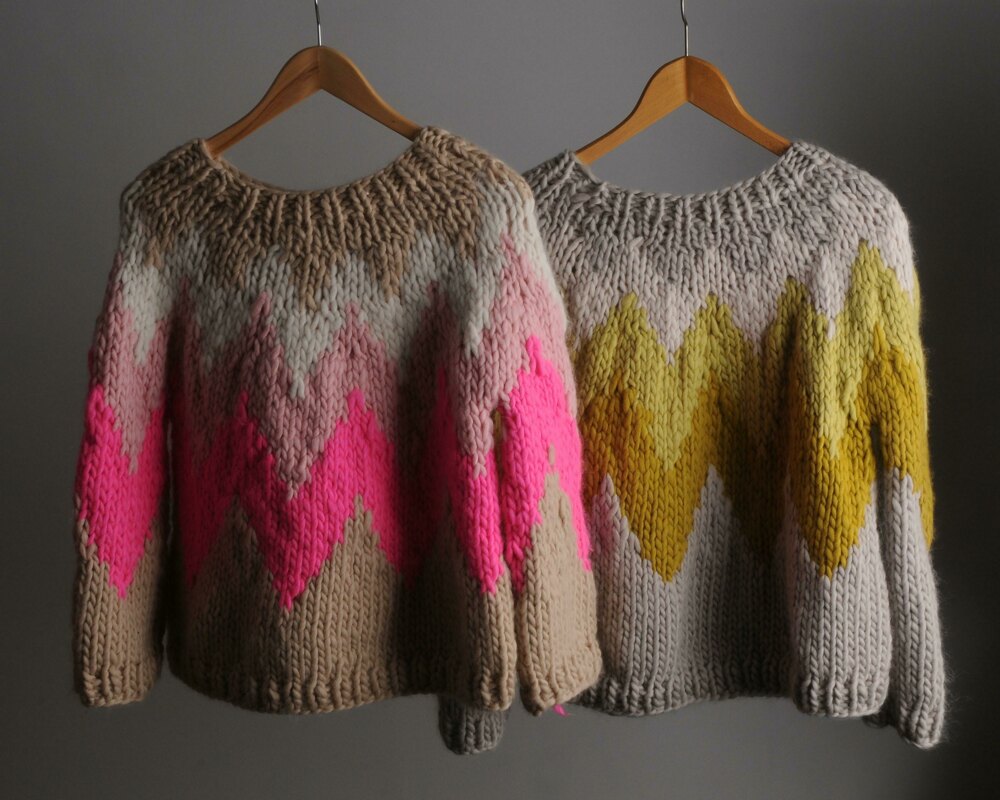 ZigZag Sweater Knitting pattern by Mrs Moon | LoveCrafts