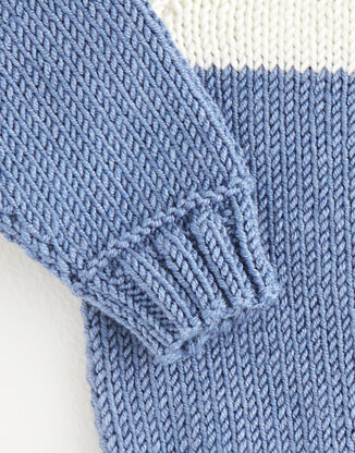 Baby Jumper in Sirdar Snuggly Cashmere Merino Silk DK - 5384 - Leaflet