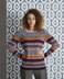 Neo Stripe Fairisle Jumper - Sweater Knitting Pattern For Women in MillaMia Naturally Soft Merino by MillaMia