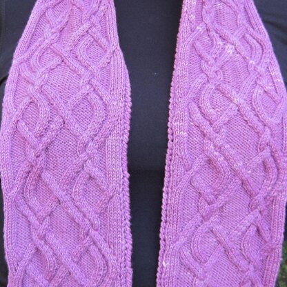 The Mecknay Cabled Scarf