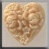 Mill Hill Bead MH12066 - Cameo Heart Ivory