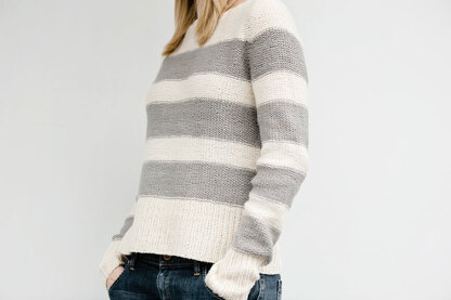 Flore Sweater in Manos del Uruguay Silk Blend Semi-Solid - 2012H
