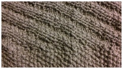 Grey Diagonal Infinity Scarf