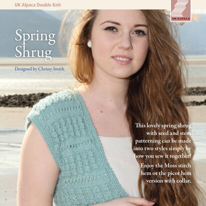 Spring Shrug in UK Alpaca Superfine Double Knit - Downloadable PDF