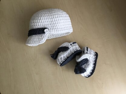 Baby Bootie & Hat Set N 262