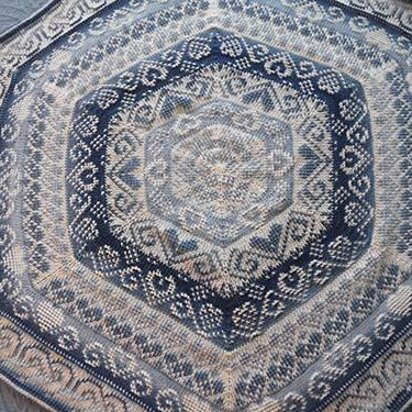 Heartstrings Wedding or Baby Blanket TITR (Tunisian in the Round