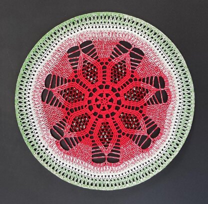 Mandala 'Poinsettia' crochet pattern