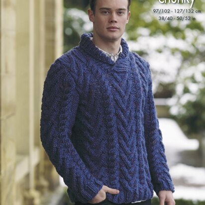 Sweaters in King Cole Big Value Super Chunky Twist - 4616 - Downloadable PDF
