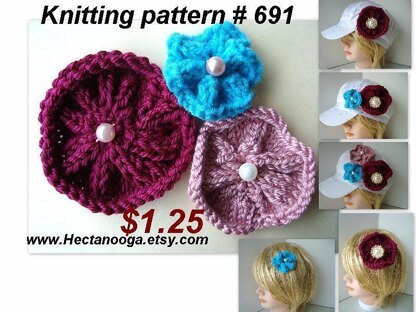 691 knitted flower