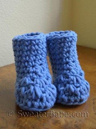 #184 Chunky Crochet Booties