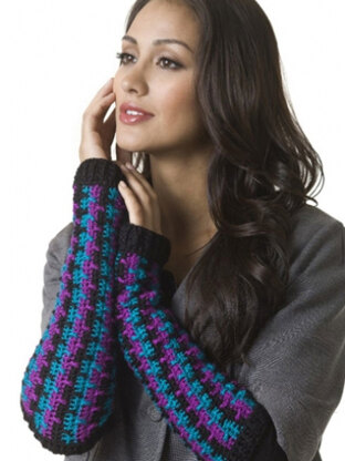 Candy-Coated Armwarmers in Caron Simply Soft Light - Downloadable PDF