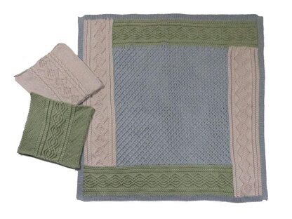 Country Greens Blanket and Cushions