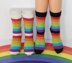 Ladies Simple Rainbow Socks Circular