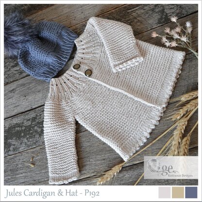 Jules Cardigan and Hat  P192