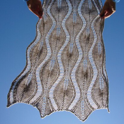 Ripple Leaf Shawl