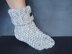 371, KNITTED WOOLY BOOT SLIPPERS, newborn to adult