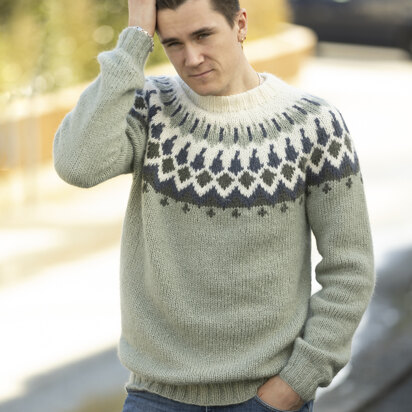 Gisken Sweater in Viking Of Norway - UK-2316-2 - Downloadable PDF