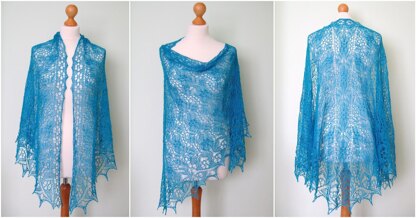 Tender Myosotis Shawl