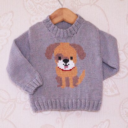 Intarsia - Doggy Chart - Childrens Sweater