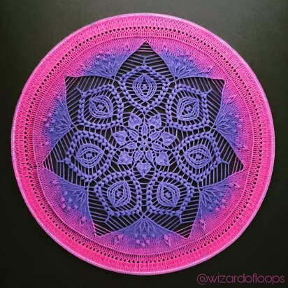 Mandala 'Miraflore' crochet pattern