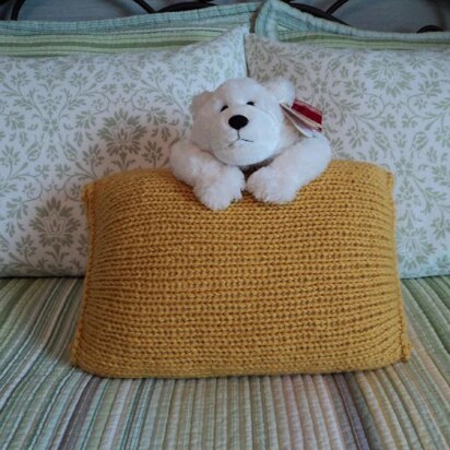 Knit in the round Pillow