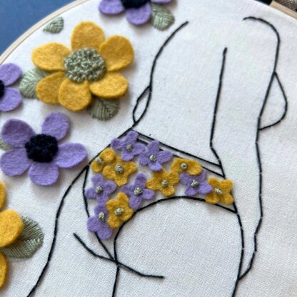 The Make Box Does My Bum Look Big Embroidery Kit