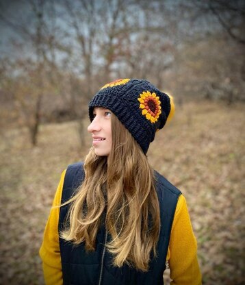 Winter Flower Beanie