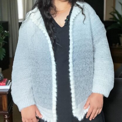 Top Down Popcorn Cardigan