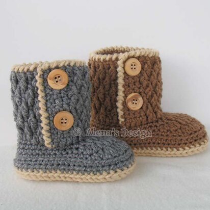 Two-Button Toddler Booties