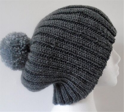 Aran Beanie Pom Pom Hat