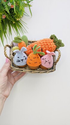 Crochet Carrot Easter Egg Cozy, Egg Cover crochet pattern