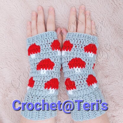 Mushroom Mosaic Gloves